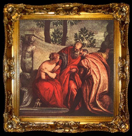 framed  VERONESE (Paolo Caliari) Susanna in the Bath er, ta009-2